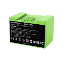 iRobot Roomba vervangingsaccu 14.4V 5000mAh, compatibel met serie e en i modellen