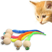 Interactive Cat Fishing, Cat Toy, Simulation Worm Toy with Pet Bell, Latest Shaking Ball Cat Bell Toy, Interactive Ball 2, Pet Supplies