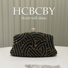 (Black) Women Shiny Luxury Rhinestone Evening Bag, Elegant Stylish Clutch Purse for Formal Dresses