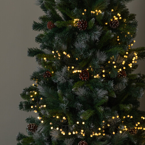 2.5m 250 LED Globe Cluster Christmas String Lights in Warm White 2