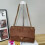 (Brown) Ladies large diamond flap chain bag 1