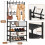 Coat Rack With Shoe Storage 4 Tier Plastic 8 Hooks 3