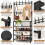 Coat Rack With Shoe Storage 4 Tier Plastic 8 Hooks 4