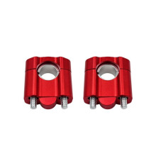 Universal 22mm 28mm Riser Motorcycle Handlebar Heightening Clamp Adapter for Motorbike Bar Clamps Red