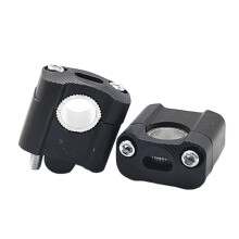 Universal 22mm 28mm Riser Motorcycle Handlebar Heightening Clamp Adapter for Motorbike Bar Clamps Black