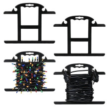 4Pcs Heavy Duty Extension Cord Storage Reel 100ft Cord Organizer Christmas Light Storage Holder Wrap Spools Cord Winder