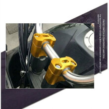 Adaptador Universal de Abraçadeira para Guidão de Motocicleta de 22 mm/28 mm para Elevação de Guidão de Motocicleta, Dourado