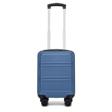 (Navy/Black, 24Inch-66x44×25.5cm) ABS PC Hard Shell Cabin Carry-on Suitcase, Removable 4 Wheels Underseat Luggage