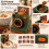 3D Printed Latte Camera Vintage  Replaceable Cards DIY Latte Art Camera Tool One Touch Press+4 Dessert Stencils A 6