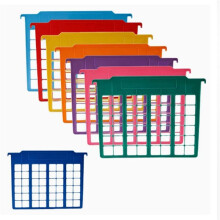 Confezione da 8 Divisori per Cartelle Sospese Color Arcobaleno per Armadietti, Separatori In Plastica, Adatti al Formato Lettera, per Bollette e