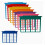 8 Pack Rainbow Hanging File Folder Dividers for Cabinets Plastic Folder Separators,Fits Letter Size, for Bills, Receipts 1