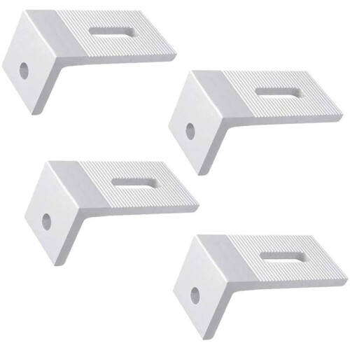 10pcs Solar Panel Mounting Brackets, 90 Degree L Brackets (for Flat Roof PV Module Installation) 2