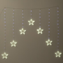 1.2 x 1.2m Neon Star Curtain Christmas Lights with 427 White LEDs