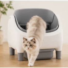 Intelligente Katzentoilette, automatische Reinigung, WLAN-fähig, App-Steuerung, große Kapazität