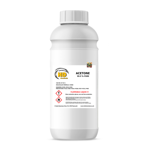 Acetone 99.5% Pure 2ltr Solvent Cleaner Degreaser