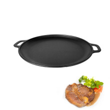Gusseisenpfanne, vorgewürzt, 27,5 x 2 cm, für Herd, Ofen, Grill und offenes Feuer