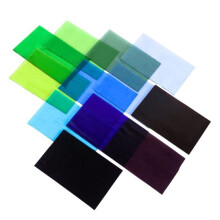 12 Vellen Kleurrijk Gesmolten Glas - DIY Ovengebakken Glas voor Het Maken van Sieraden, Knutselwerk, Raamdecoratie en Woonaccessoires A