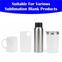 100 Stuks Sublimatie Krimpfolie Hoezen voor Drinkbekers, Sublimatiefolie in 5 Maten voor Drinkbekers, Mokken en Kopjes