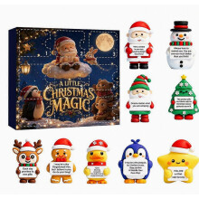 Artikel Kerst aftelkalender 9 dagen thema kleine hangende ornamenten decoratief-G