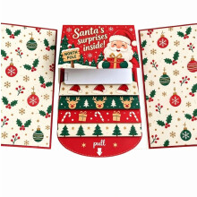 Kerst 3D pop-up doe-het-zelf kaarten, handgemaakte wenskaartenset voor kerstcadeaus, feestdecoratie - Kerstman