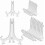 20 Pack Plastic Stands For Display Pictures, Photo, Dish 1