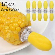 Recyclable Stainless Steel Corn Holders Barbecue Accessories Grill Tools 10pcs