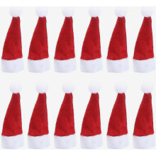 150 Pcs Lollipop Hat Mini Santa Hat Lollipop Topper ,red,7x4 Cm