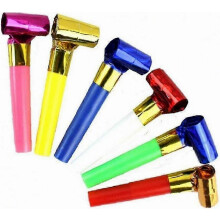 Children Party Christmas Party New Years Colourful Noisemakers Toy Childrens Funny Blowouts Whistlemulticolor, Random Color 20 Pcs