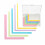 Paper Crafting Alignment Guides 5 Pcs Color-Coded L-Shaped Spacers with Size Tabs for Card Stack Alignment Tool 1