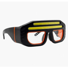 Lampe frontale multifonctionnelle pour lunettes, chargement USB-C, contrôle par capteur de mouvement, ultra-légère, batterie 800 mAh.