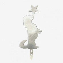 Metallene Baumspitze Dackel-Motiv, Weihnachtsbaumschmuck mit Stern, süßes Geschenk für Tierliebhaber
