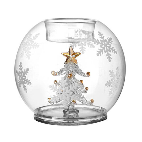 Heaven Sends Glass Tealight Holder