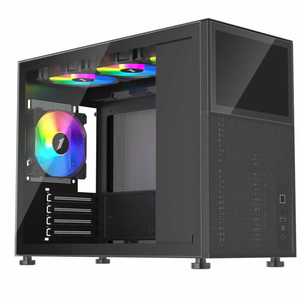 1St Player 1St Black Player Miku Mi6-Ev Tempered Glass Emotion View Mid Tower Gaming Case - Image 3