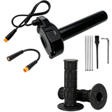 Acelerador de Completo para TST R002, Puño de Acelerador para para Bicicleta Eléctrica de 3 Pines, 12-72 V, Conectar y Usar, Acelerador