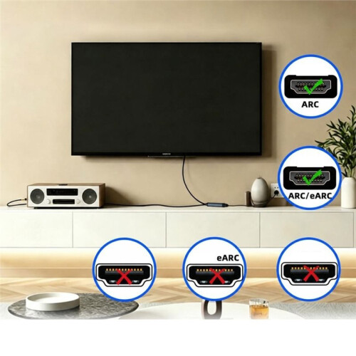 -Compatible to Optical Audio Adapter 192kHz Optical to -Compatible ARC Converter Support PCM 2.0 2