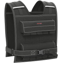 20KG Adjustable Weighted Vest, Running Weight Vest, with 30 Metal Weights, Reflective Strips, for Running, Exercise