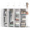 HOMIDEC Portable Wardrobe, 16 Cube Closet with 4