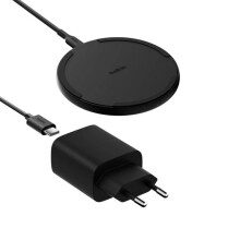 Caricatore wireless - BELKIN - BoostCharge Pad 15W WIA012 - Adattatore di rete USB-C 20W Cavo 1.5m Nero