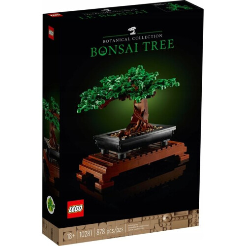 LEGO-Bausatz - Bonsai-Baum (10281) - 878 Teile - Anpassbares Modell Grün/Rosa - Biobasierter Kunststoff 1
