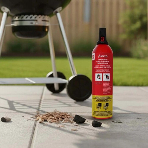 Extintor spray - ALECTO - BS075 - 750 ml - Classes A e F (5A/5F) - Alcance 4 m 1
