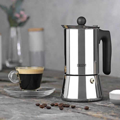 Cafeteira de espresso - BEEM - 200 ml - 4 xícaras - Aço inoxidável - Compatível com indução 2