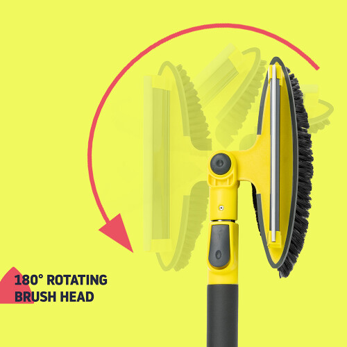 3-in-1 Extendable Ice Scraper Snow Brush 1