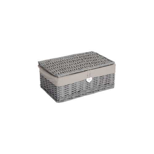 Wickerfield Grey Wicker Storage Basket - Large