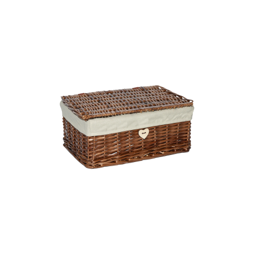 Wickerfield Brown Wicker Storage Basket - Medium