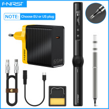 FNIRSI HS-01 Soldador de temperatura ajustable, 80-420 , 65W, negro