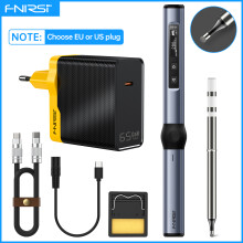 FNIRSI HS-01 soldador de temperatura ajustable, 80-420 , PD 65W, azul