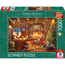 Palapeli - SCHMIDT SPIELE - Joulupukki tarkistaa listansa - 1000 palaa - Alkaen 12-vuotiaille - 69,3 x 49,3 cm