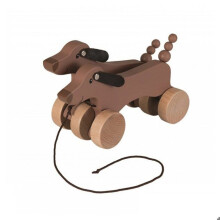 Edward koira puusta - EGMONT TOYS - Beige - Alkaen 12 kuukautta
