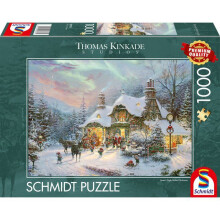 Palapeli - SCHMIDT SPIELE - Jouluyön palapeli - 1000 palasta - Suositusikä 12 vuotta ja yli - 69,3 x 49,3 cm