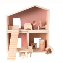 Casa delle bambole - EGMONT TOYS - Casa delle bambole - Legno FSC - Modulare - Fornita con mobili